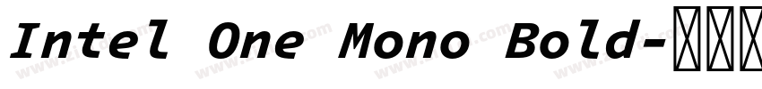 Intel One Mono Bold字体转换